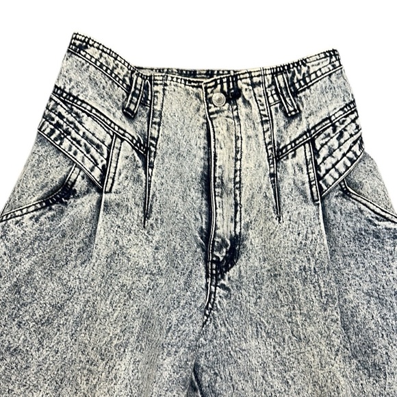 Jordache Vintage 80’s Acid Wash Cuff Blue Jeans Made in Hong Kong Size 9/10 - Picture 11 of 11